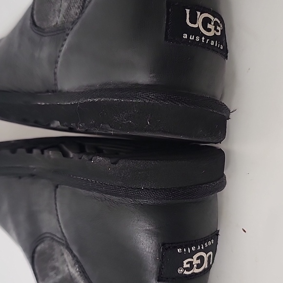 UGG Rosalie canvas & leather Black and Gray boots size 9 - Picture 12 of 12